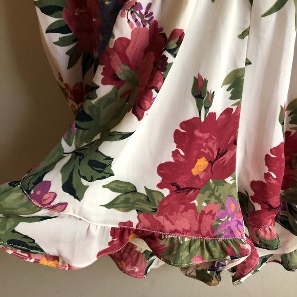 Show Me Your Mumu Womans Sz Small‎ Rocky Romper Floral Long Sleeve Ruffle Boho - Picture 7 of 11